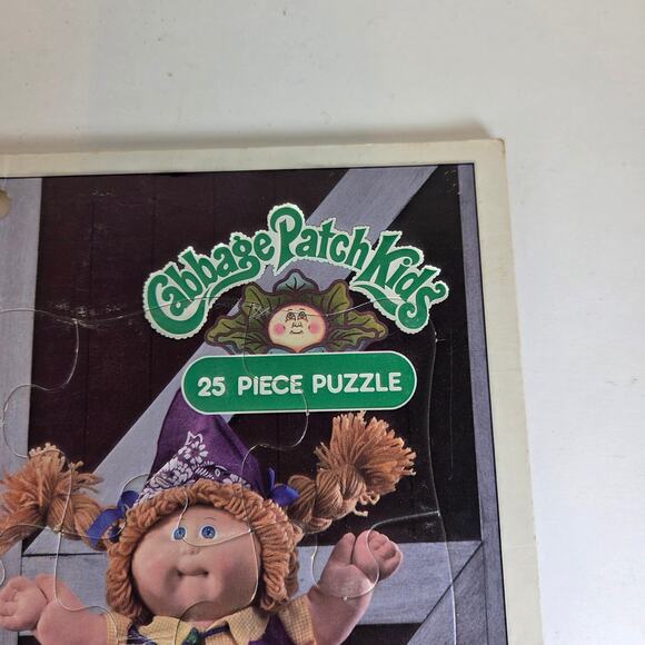 Vintage 1984 Cabbage Patch Kids Tray Puzzle 25 Pieces MB Original Appalachian - Picture 4 of 5